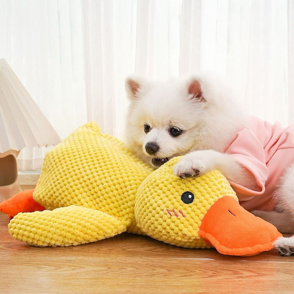 Stres önleyici ördek köpek 25 cm köpek oyuncağı